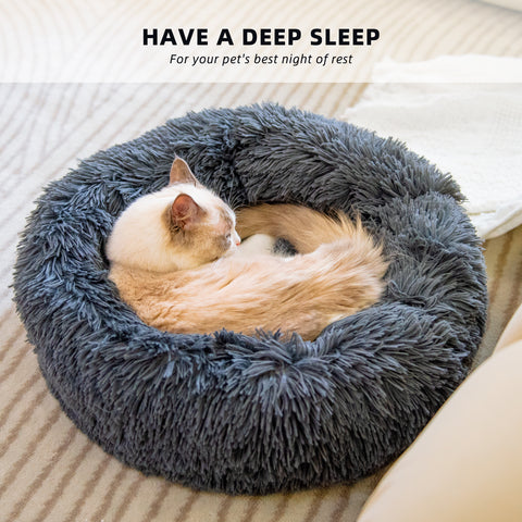 Anti Anxiety Pet Bed Anti-Slip & Water-Resistant Bottom Washable