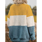 Women's Plush Stitching Sweater