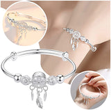 Sterling Silver Dreamcatcher Charm Bracelet