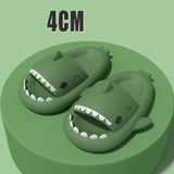Funny Shark Cartoon Adult's Indoor Slippers Outdoor