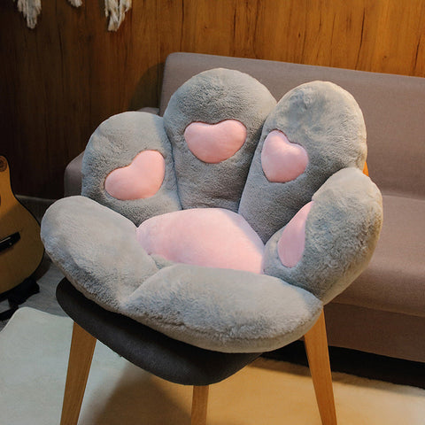 Plush Cat Paw Chair Pillows Child Seat Cushion