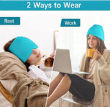Form Fitting Gel Ice Headache/Migraine/Sinus Relief Hat
