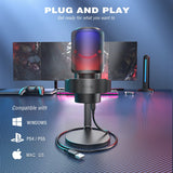 Microphone USB Streaming Video Recording