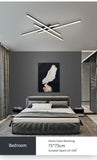 Black chandelier led ceiling light