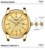 NIBOSI Men's Warterproof Sports Watch