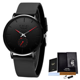 LIGE Ultra-Thin Mens Luxury Sport Watch
