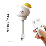 Cute Chlidren LED/USB Night Light Lamp - Remote Control