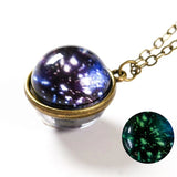 Nebula Galaxy Double Sided Pendant Necklace