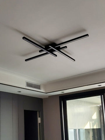 Black chandelier led ceiling light