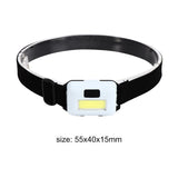 Mini 3W COB Led Headlight - Waterproof Headlamp Flashlight For Camping & Fishing