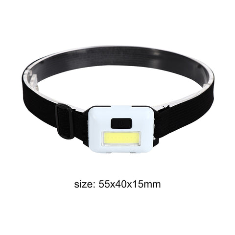 Mini 3W COB Led Headlight - Waterproof Headlamp Flashlight For Camping & Fishing
