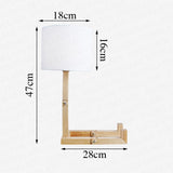 Wooden Manikin Tableside Lamp