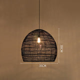 HAVEN HAND WOVEN RATTAN LED PENDANT LIGHT