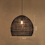 HAVEN HAND WOVEN RATTAN LED PENDANT LIGHT