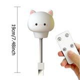 Cute Chlidren LED/USB Night Light Lamp - Remote Control
