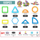 ZKZC 21-142pcs Big Size Magnetic Designer Magnet Building Blocks Construction Set Magnetic Bircks DIY Toys For Children Gifts
