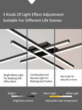 Black chandelier led ceiling light