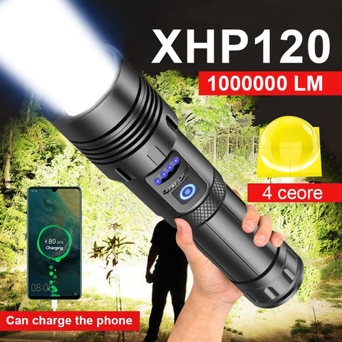 Super XHP120 Most Powerful Led Flashlight