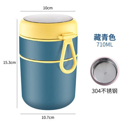 Mini Portable Food Thermal Jar With Spoon