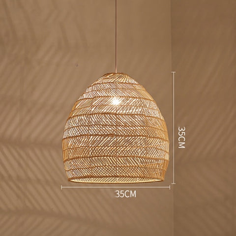 HAVEN HAND WOVEN RATTAN LED PENDANT LIGHT