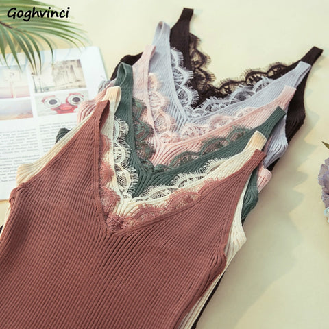 Women's Camisole Lace Tanks Tops