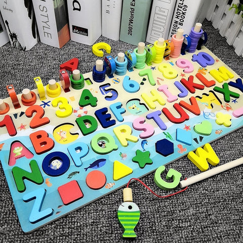 Montessori Preschool Educational Geometry Toys Board Games