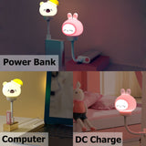 Cute Chlidren LED/USB Night Light Lamp - Remote Control