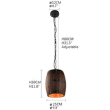 Ceiling Barrel Lamp
