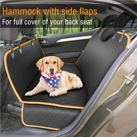 Dog Car Seat Cover 100% Waterproof Pet Dog Travel Mat Hammock For Small Medium Large Dogs Travel Car Rear Back Seat Safety Pad