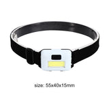 Mini 3W COB Led Headlight - Waterproof Headlamp Flashlight For Camping & Fishing