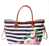 Large Capacity Tote Bag Mixed Color Tribal Hand Shoulder Bag