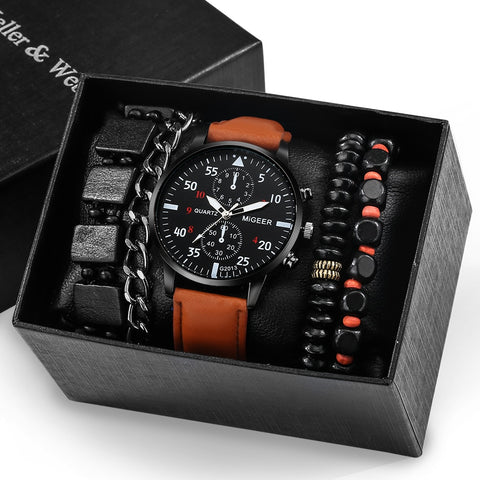 Luxury Watch and Bracelet Wrist Watche Set
