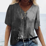 Women's Short V Neck T-Shirts