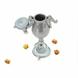Hand Popcorn Machine Home Small 304 Stainless Steel Grain Amplifier Old-Fashioned Hand Cranked Mini Popcorn Pot