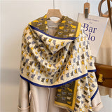 Dual Thick Winter Floral Pashmina Shawls and Cashmere Wraps