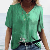 Women's Short V Neck T-Shirts