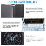 Hommoo Cube Ice Machine, Compact Portable Ice Maker with LCD Screen Display
