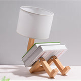 Wooden Manikin Tableside Lamp