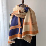 Dual Thick Winter Floral Pashmina Shawls and Cashmere Wraps