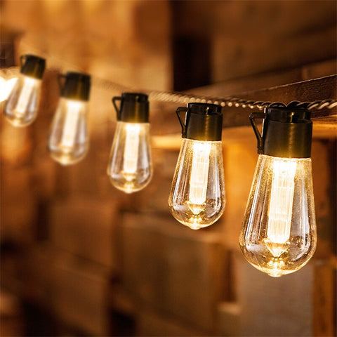 Waterproof LED Solar String Light Bulb Decoration