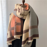 Dual Thick Winter Floral Pashmina Shawls and Cashmere Wraps