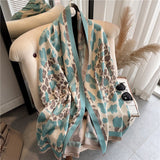 Dual Thick Winter Floral Pashmina Shawls and Cashmere Wraps