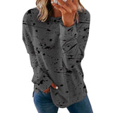 Women's O-neck Long Sleeve Tees Shirts
