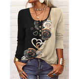 Women's Fall/Winter Loose Long Sleeve T-Shirt Fashion