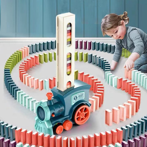 Kids Electric Domino Train - With sound & light