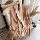 Dual Thick Winter Floral Pashmina Shawls and Cashmere Wraps