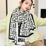 Dual Thick Winter Floral Pashmina Shawls and Cashmere Wraps
