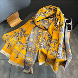 Dual Thick Winter Floral Pashmina Shawls and Cashmere Wraps