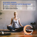 New Intelligent Bluetooth Speaker, Projection Lamp, Rechargeable Bedside Night Light, Sunrise, Wake-Up Lamp, Polar Atmosphere Table Lamp and Wireless
