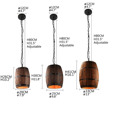 Ceiling Barrel Lamp